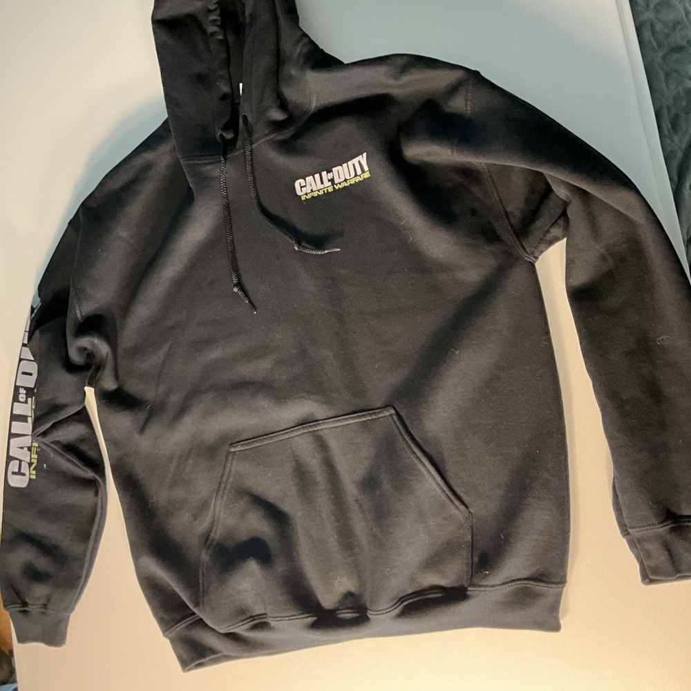 Call of Duty Infinite Warfare Hoodie Black Gildan Heavy Blend Size L